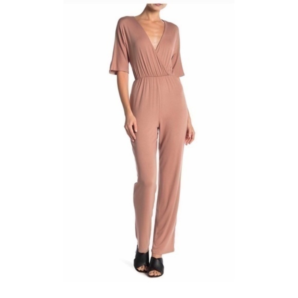 Vanity Room Elbow‎ Sand Sleeve Jumpsuit Size Small